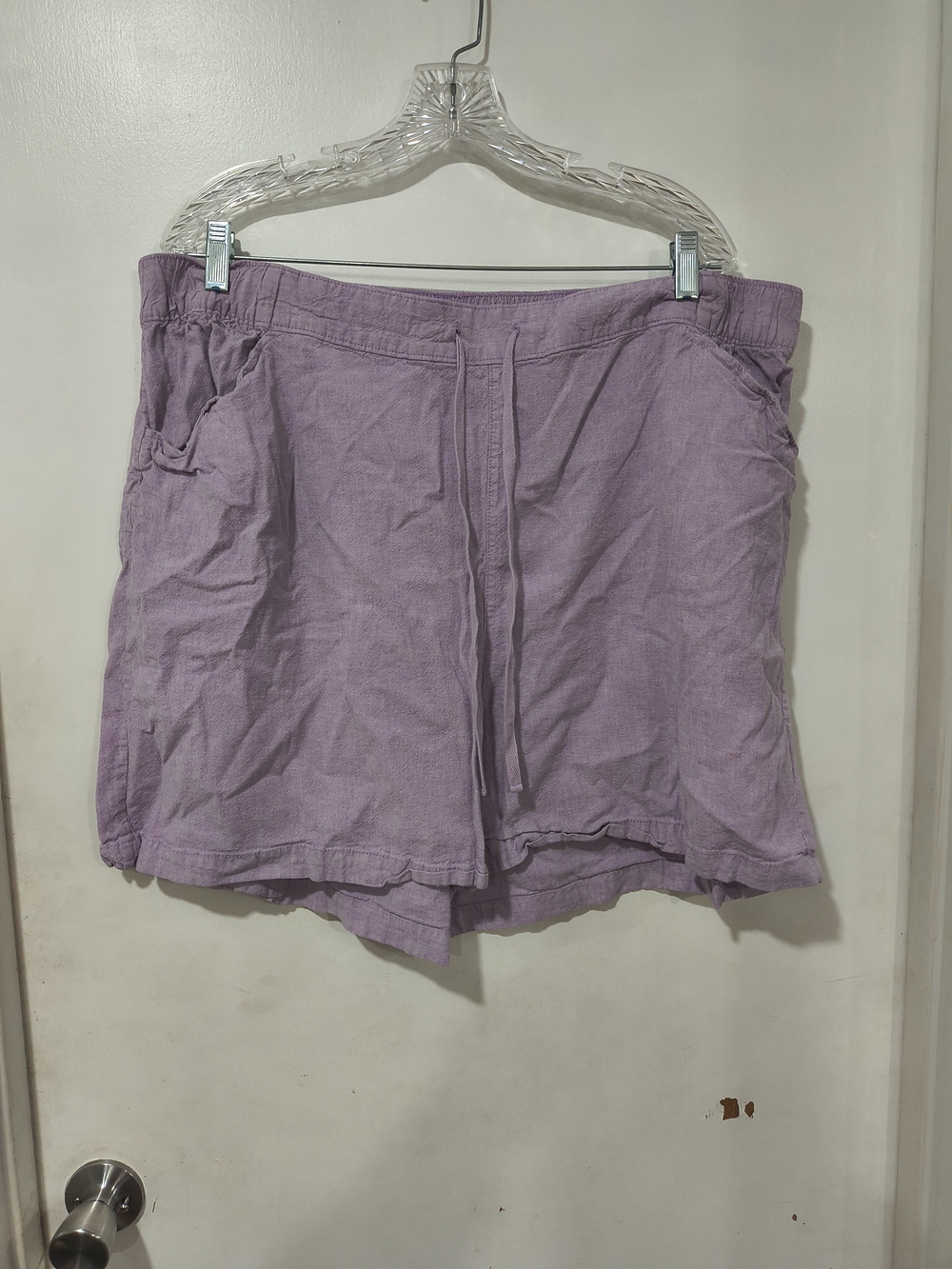 Lane Bryant Lavender Elastic Waist Shorts 22/24